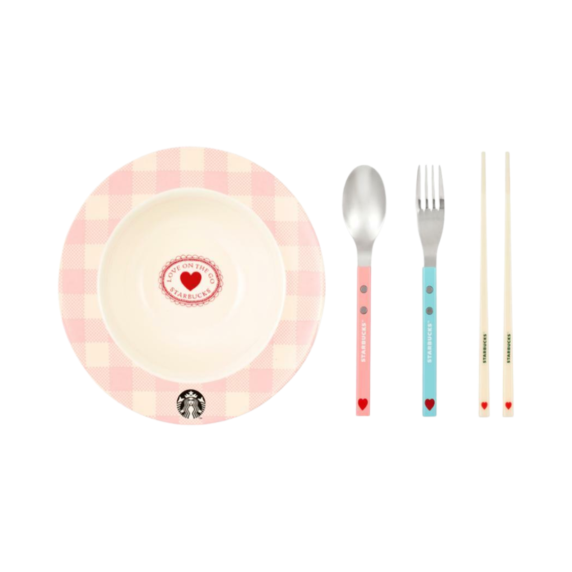 - Starbucks DearLove Bowl & Cutlery Set