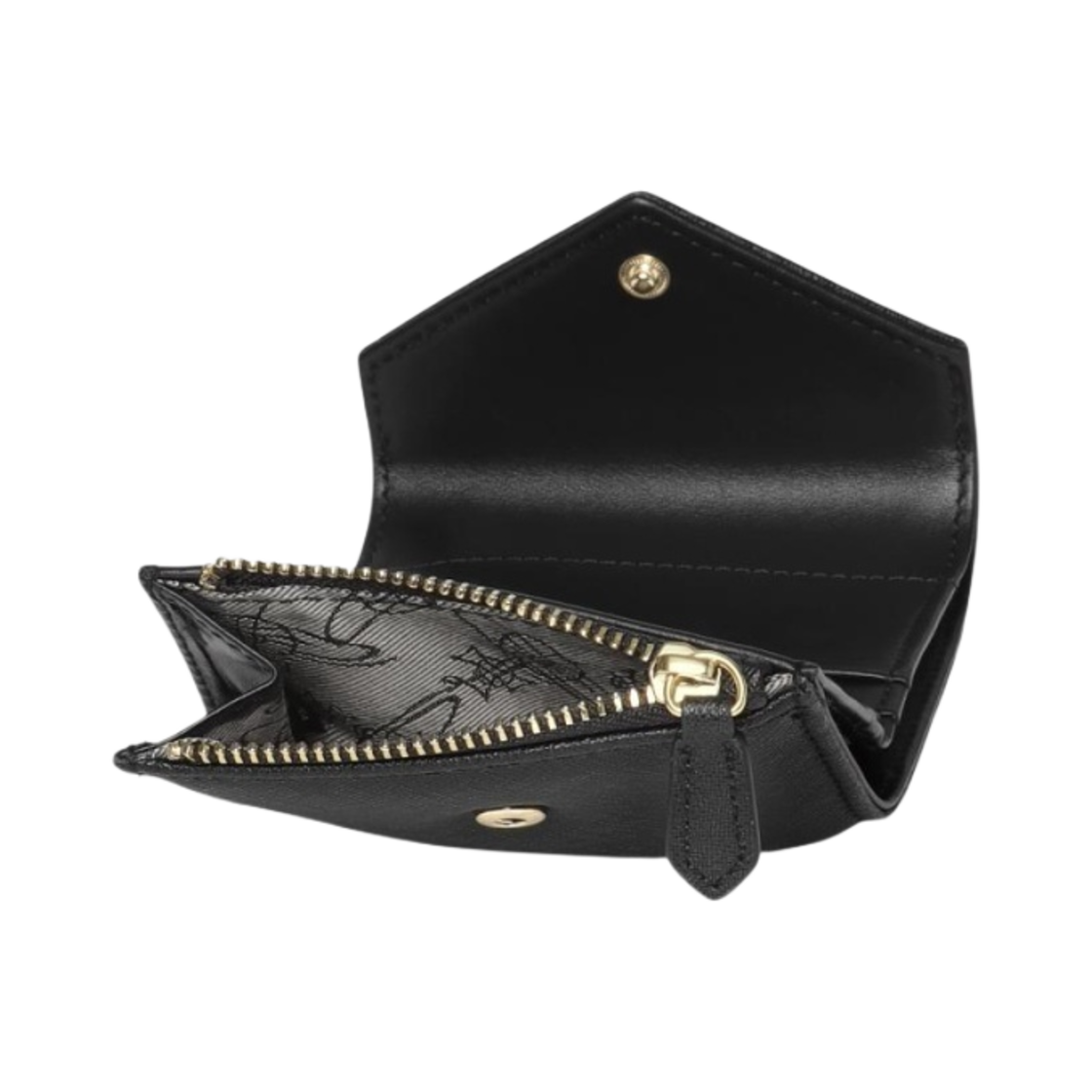 비비안 웨스트우드 포켓 엔벨로프 빌폴드 블랙(Vivienne Westwood Envelope Billfold with Pocket Black) - 3