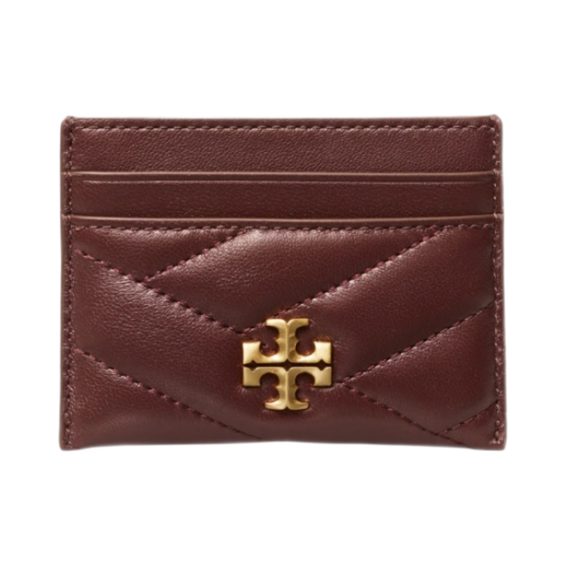 토리버치 키라 쉐브론 카드 케이스 템프라니요(Tory Burch Kira Chevron Card Case Tempranillo) - 1