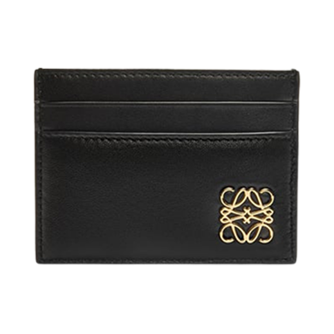 로에베 퍼퍼 아나그램 플레인 카드 홀더 인 샤이니 나파 카프스킨 블랙(Loewe Puffer Anagram Plain Card Holder In Shiny Nappa Calfskin Black)