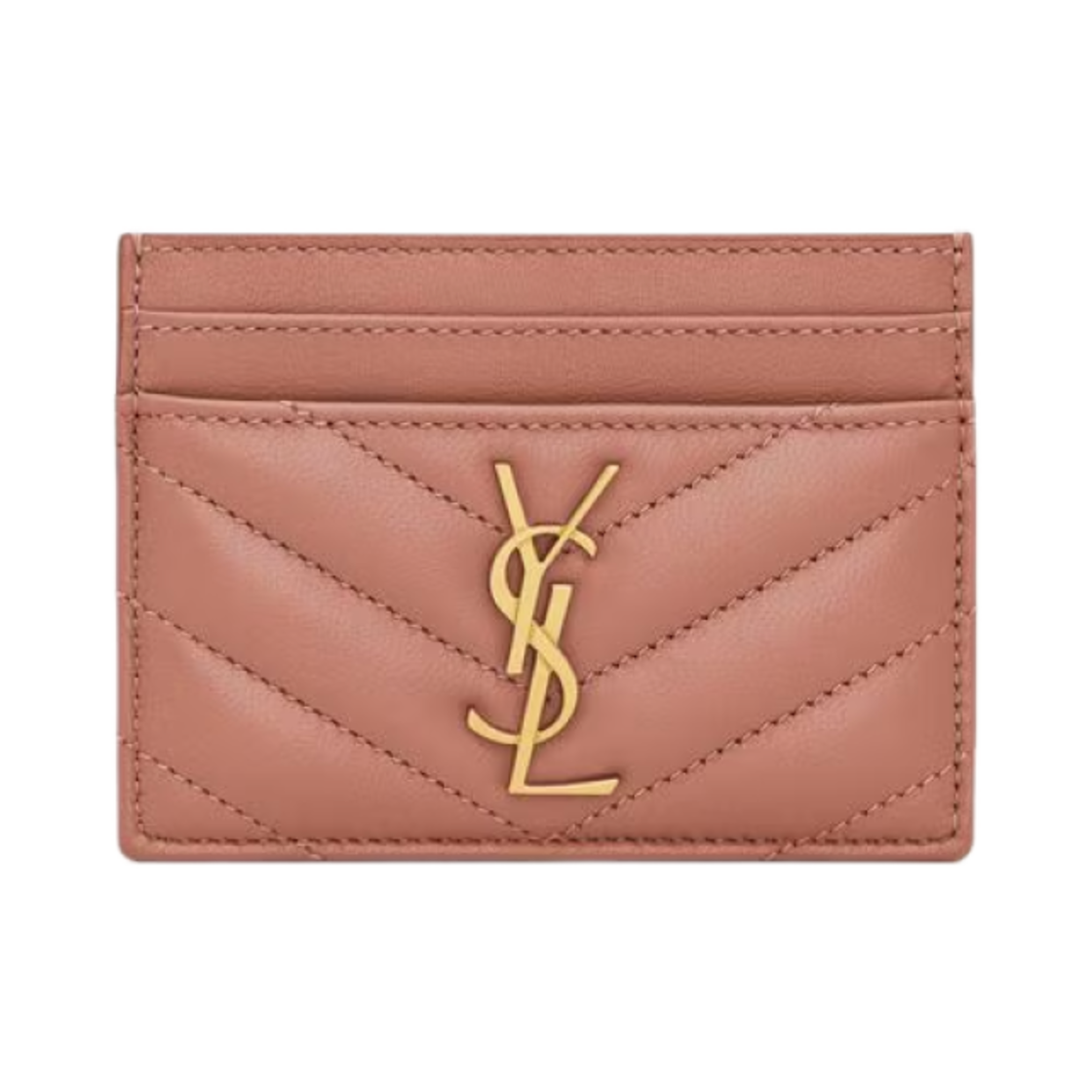 생로랑 카산드라 카드 케이스 램스킨 베얼리 핑크(Saint Laurent Cassandre Card Case in Lambskin Barely Pink)