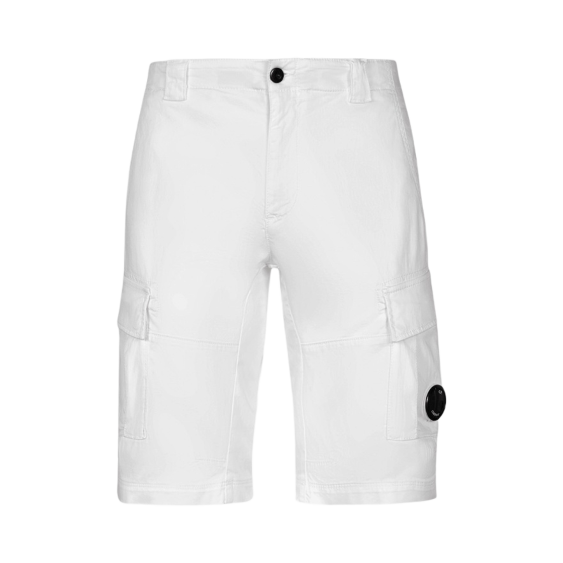 C.P. 컴퍼니 스트레치 사틴 카고 쇼츠 거즈 화이트 - 23SS(C.P. Company Stretch Sateen Cargo Shorts Gauze White - 23SS) - 1