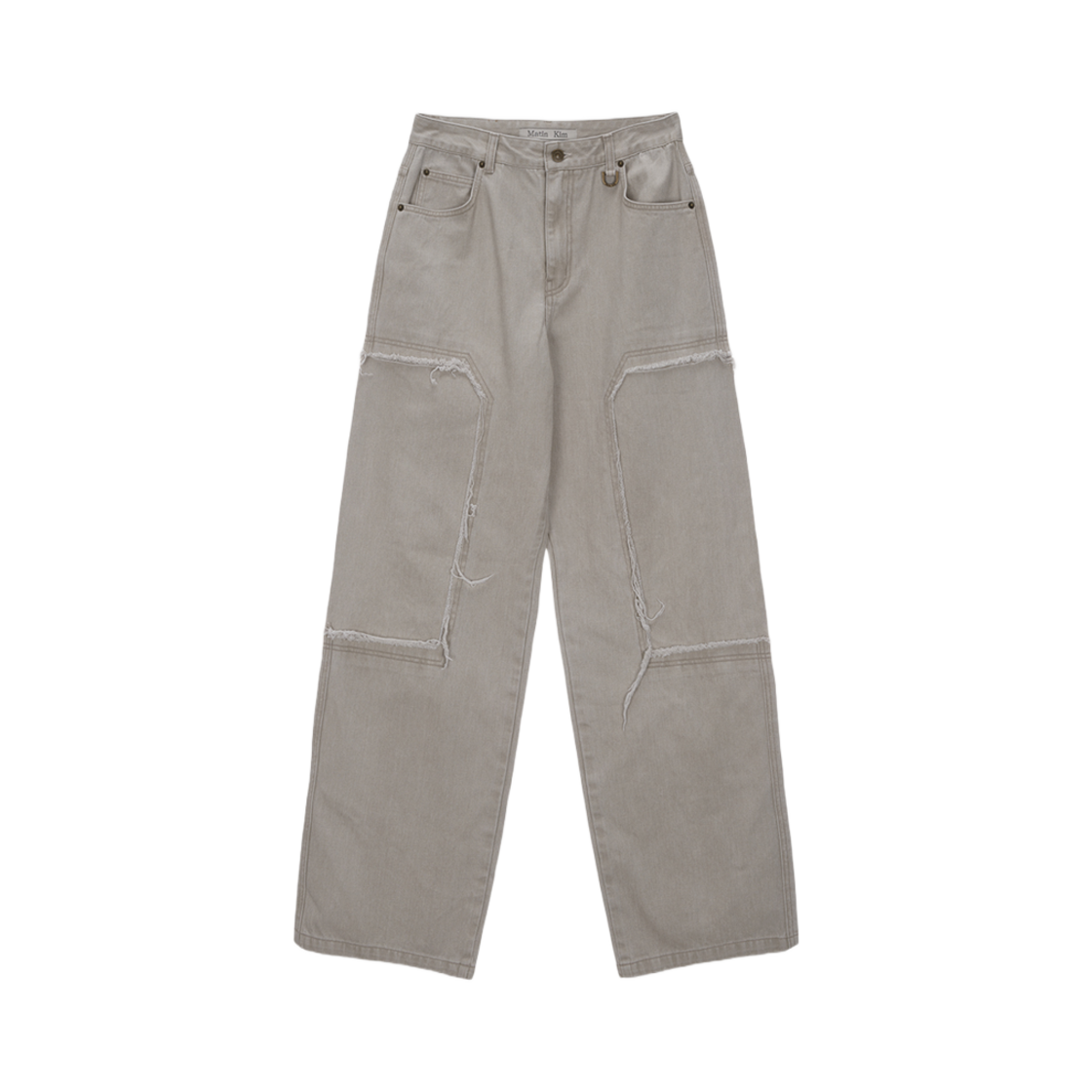 MK2434DN522H Matin Kim Double Knee Cotton Denim Pants Beige