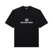 (W) Balenciaga BB Pixel Medium Fit T-Shirt Black