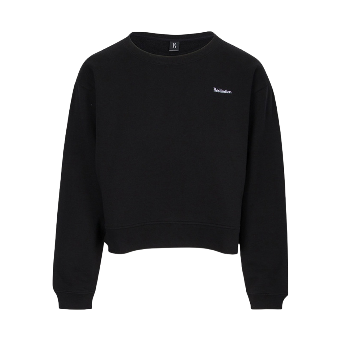 (W) 리얼리제이션 리얼 스웨트셔츠 블랙((W) Realisation Real Sweatshirt Black)