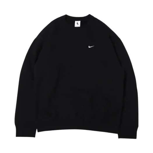Nike Solo Swoosh Fleece Crew Black - Asia