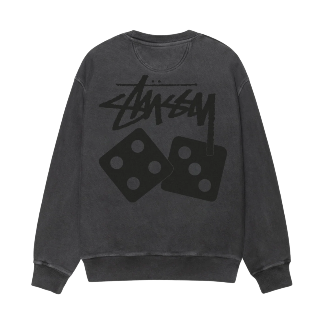 스투시 다이스 피그먼트 다이드 크루넥 블랙(Stussy Dice Pigment Dyed Crew Black) - 1