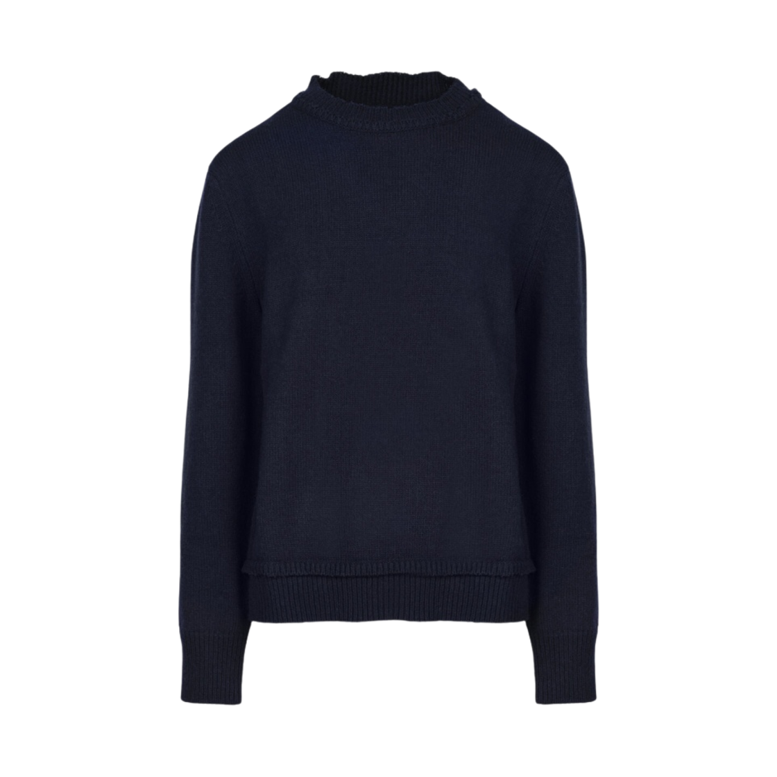 SI1GP0001S18064511F Maison Margiela Elbow Patch Sweater Navy