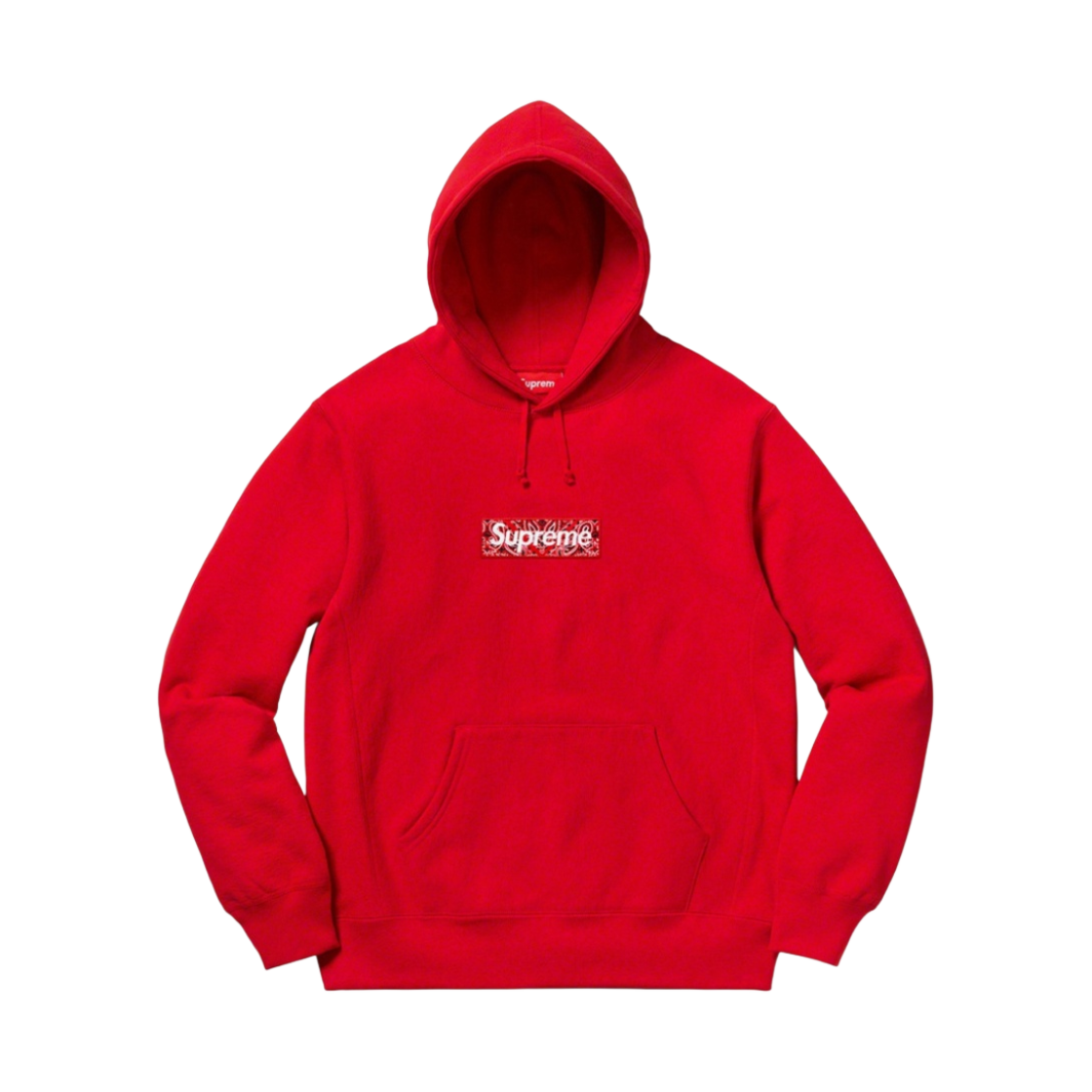 슈프림 반다나 박스로고 후드 스웨트셔츠 레드 - 19FW(Supreme Bandana Box Logo Hooded Sweatshirt Red - 19FW)