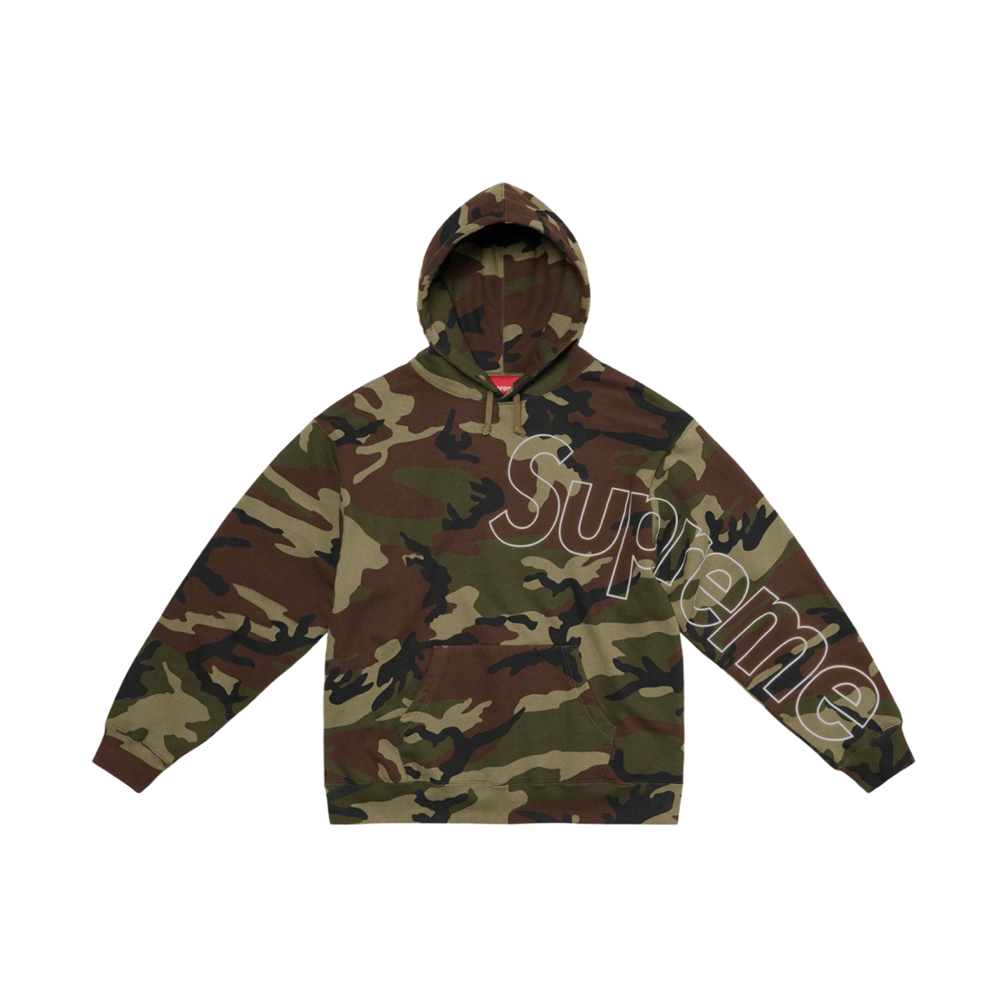 슈프림 리플렉티브 후드 스웨트셔츠 우드랜드 카모 - 21FW(Supreme Reflective Hooded Sweatshirt Woodland Camo - 21FW) - 2