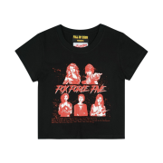 Full of Ssun Fox Force Five Crop T-Shirt Black
