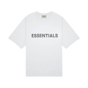 Essentials 3D Silicon Applique Boxy T-Shirt White - 20SS