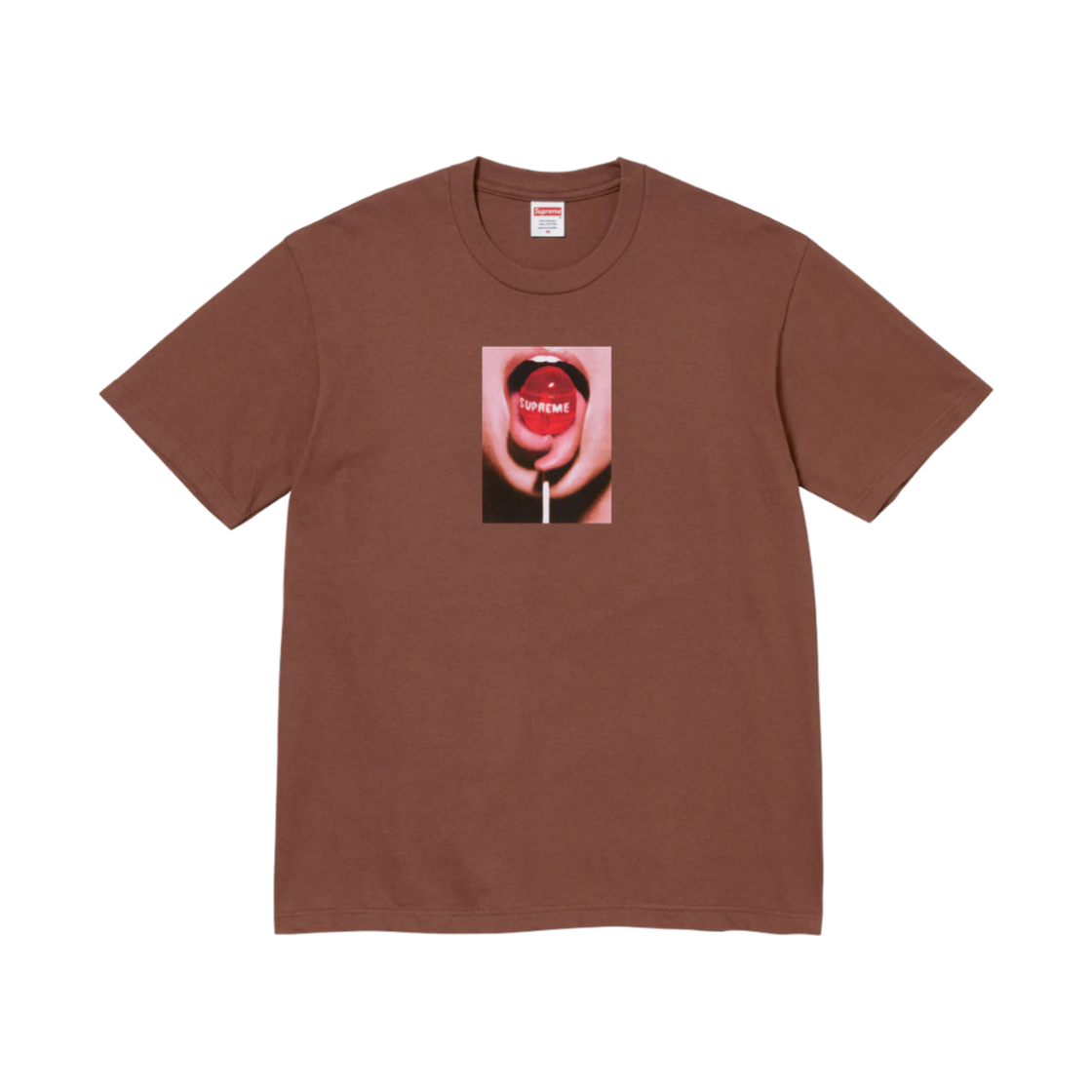 슈프림 롤리팝 티셔츠 브라운 - 24FW