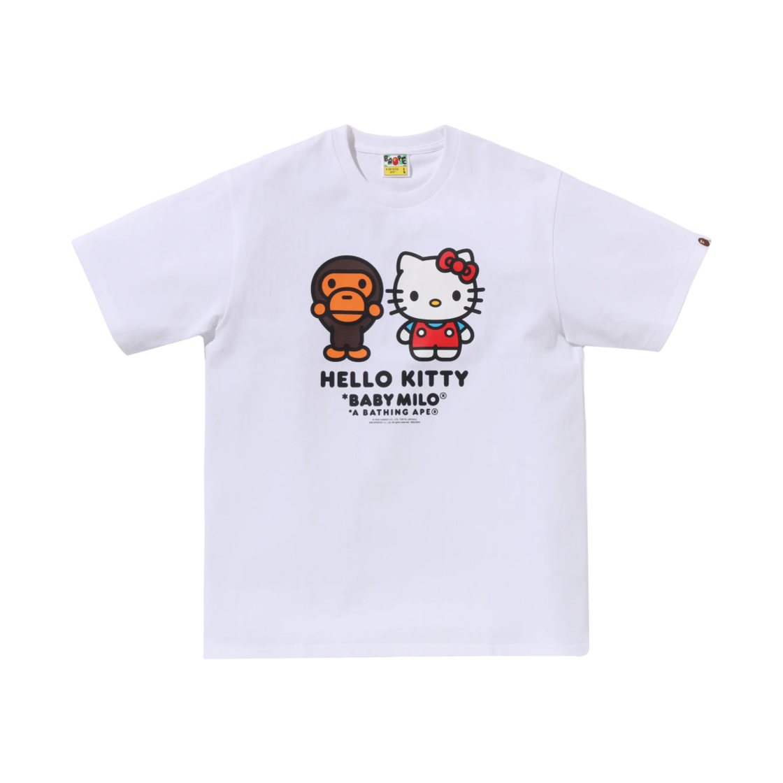 - BAPE Baby Milo x Hello Kitty T-Shirt White