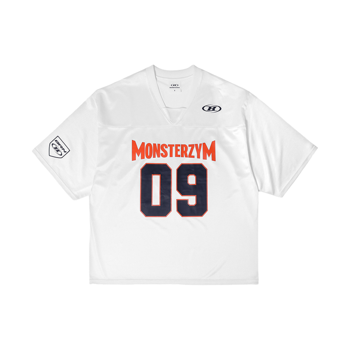 본투윈 X 몬스터짐 럭비 저지 화이트(BORN TO WIN Monsterzym Rugby Jersey White)