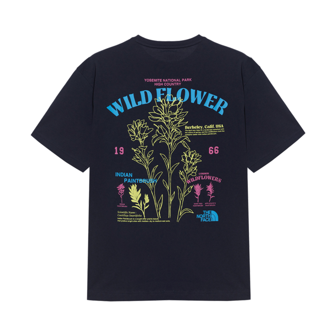 노스페이스 플로럴 숏슬리브 라운드 티셔츠 다크 네이비 - 25SS(The North Face Floral S/S Round T-Shirt Dark Navy - 25SS) - 2
