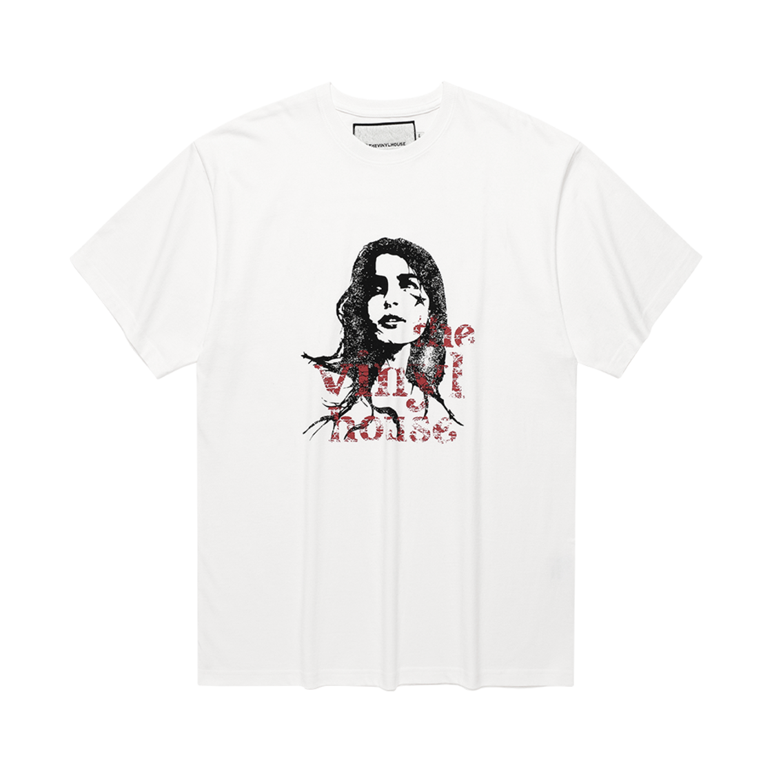 더바이닐하우스 빈티지 여성 티셔츠 화이트