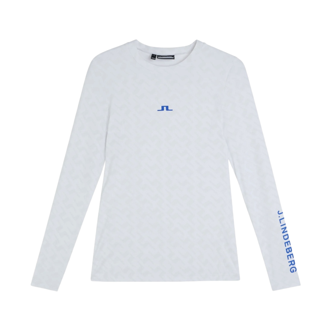 (W) 제이린드버그 테클라 크루넥 탑 화이트 프린티드 브릿지((W) J.Lindeberg Tekla Crew Neck Top White Printed Bridge) - 1