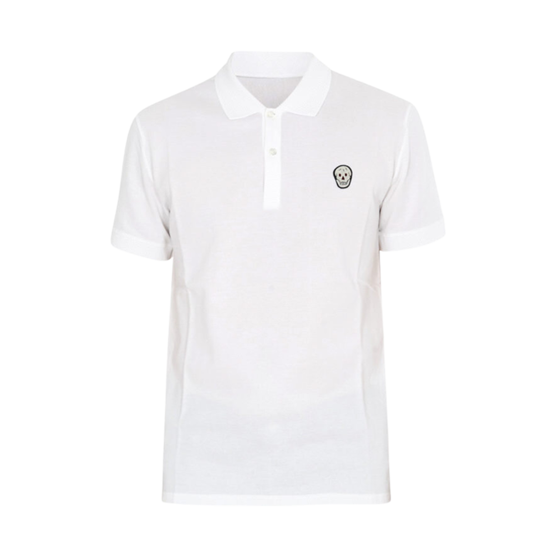 622106QPX339000 Alexander Mcqueen Patch Polo T-Shirt White