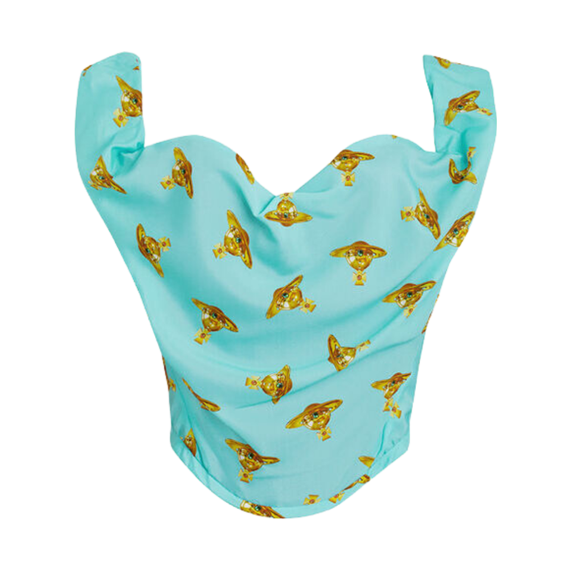 (W) 비비안 웨스트우드 선데이 코르셋 탑 터콰이즈((W) Vivienne Westwood Sunday Corset Top Turquoise) - 1