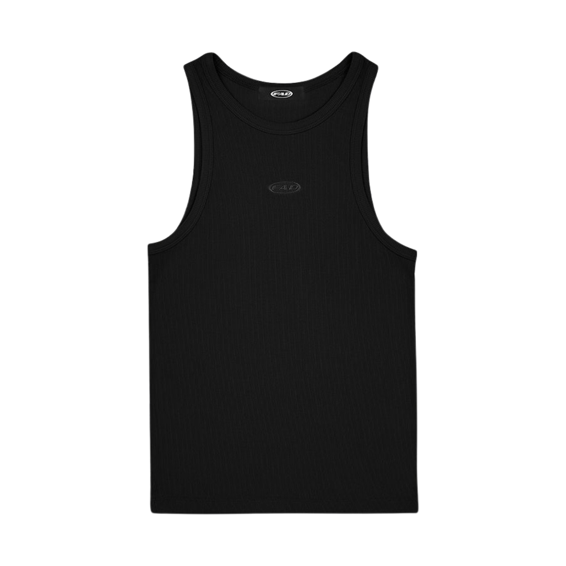 S30434 FAD Basic Ribbed Sleeveless Black
