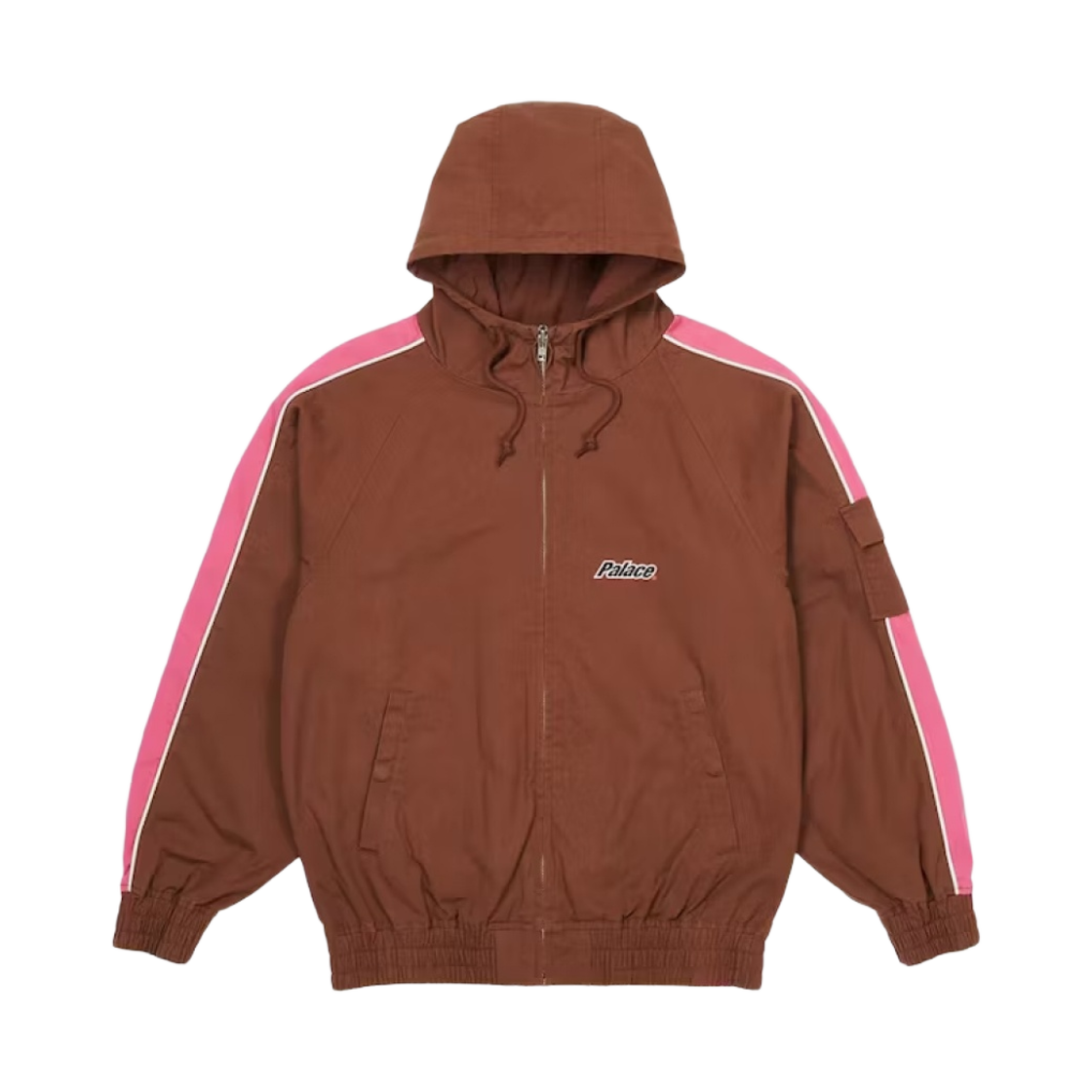 팔라스 로워케이스 후드 코튼 자켓 브라운 핑크 - 22FW(Palace Lowercase Hooded Cotton Jacket Brown Pink - 22FW) - 1