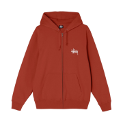 Stussy Basic Stussy Zip Hoodie Brick 2021