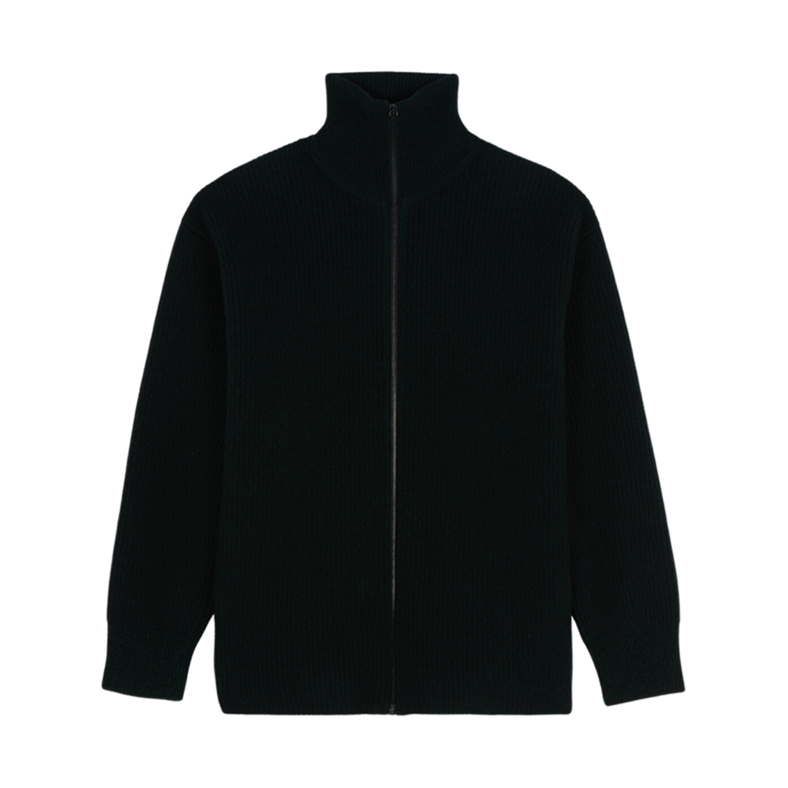 메종 키츠네 지퍼 가디건 블랙 멜란지(Maison Kitsune Zipped Cardigan Black Melange) - 1