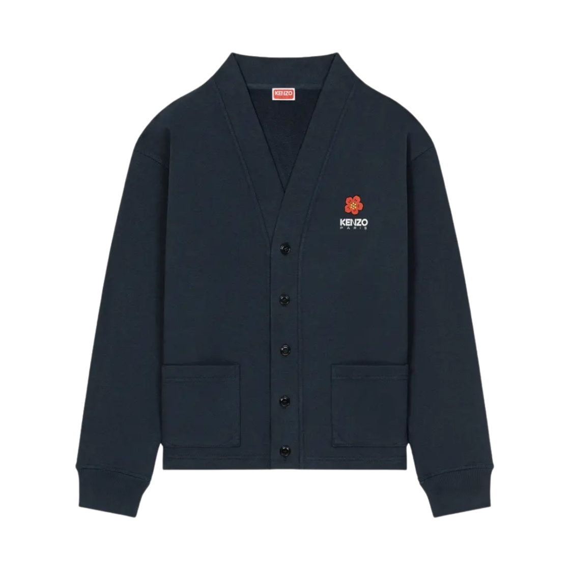 겐조 보케 플라워 코튼 가디건 미드나잇 블루(Kenzo Boke Flower Cotton Cardigan Midnight Blue)