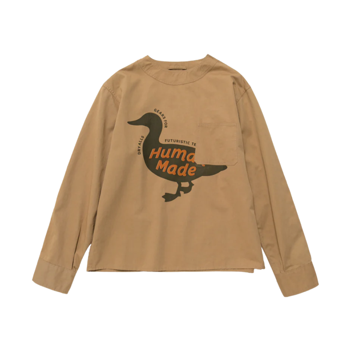 휴먼 메이드 풀오버 롱슬리브 셔츠 베이지(Human Made Pullover L/S Shirt Beige) - 1
