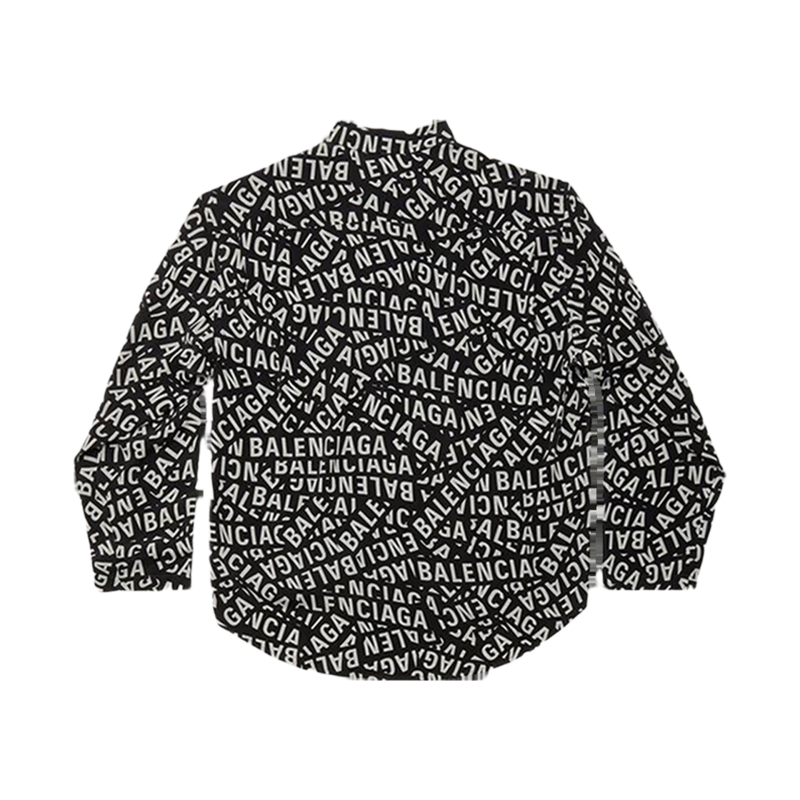 발렌시아가 로고 스트립 미디움 핏 미니멀 셔츠 블랙(Balenciaga Logo Strips Medium Fit Minimal Shirt Black) - 2
