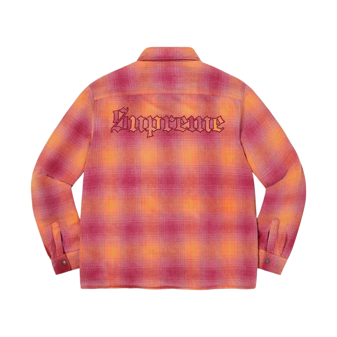 슈프림 셔링 라인드 플란넬 셔츠 오렌지 - 22FW(Supreme Shearling Lined Flannel Shirt Orange - 22FW) - 3