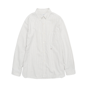 Nanamica Button Down Stripe Wind Shirt Taupe