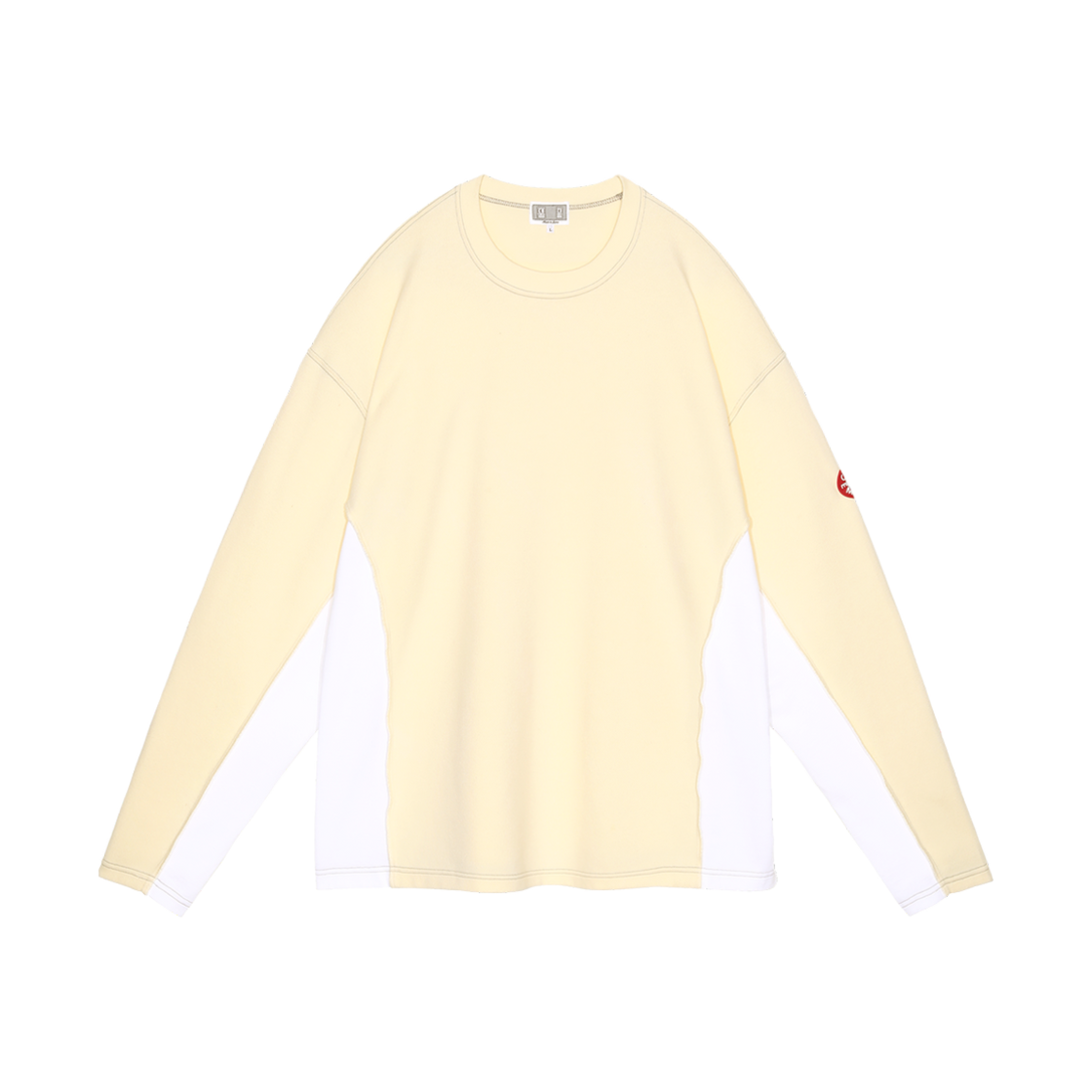카브엠트 사이드 심 DBL 니트 롱슬리브 옐로우 - 25SS(Cav Empt Side Seam DBL Knit Long Sleeve Yellow - 25SS) - 1
