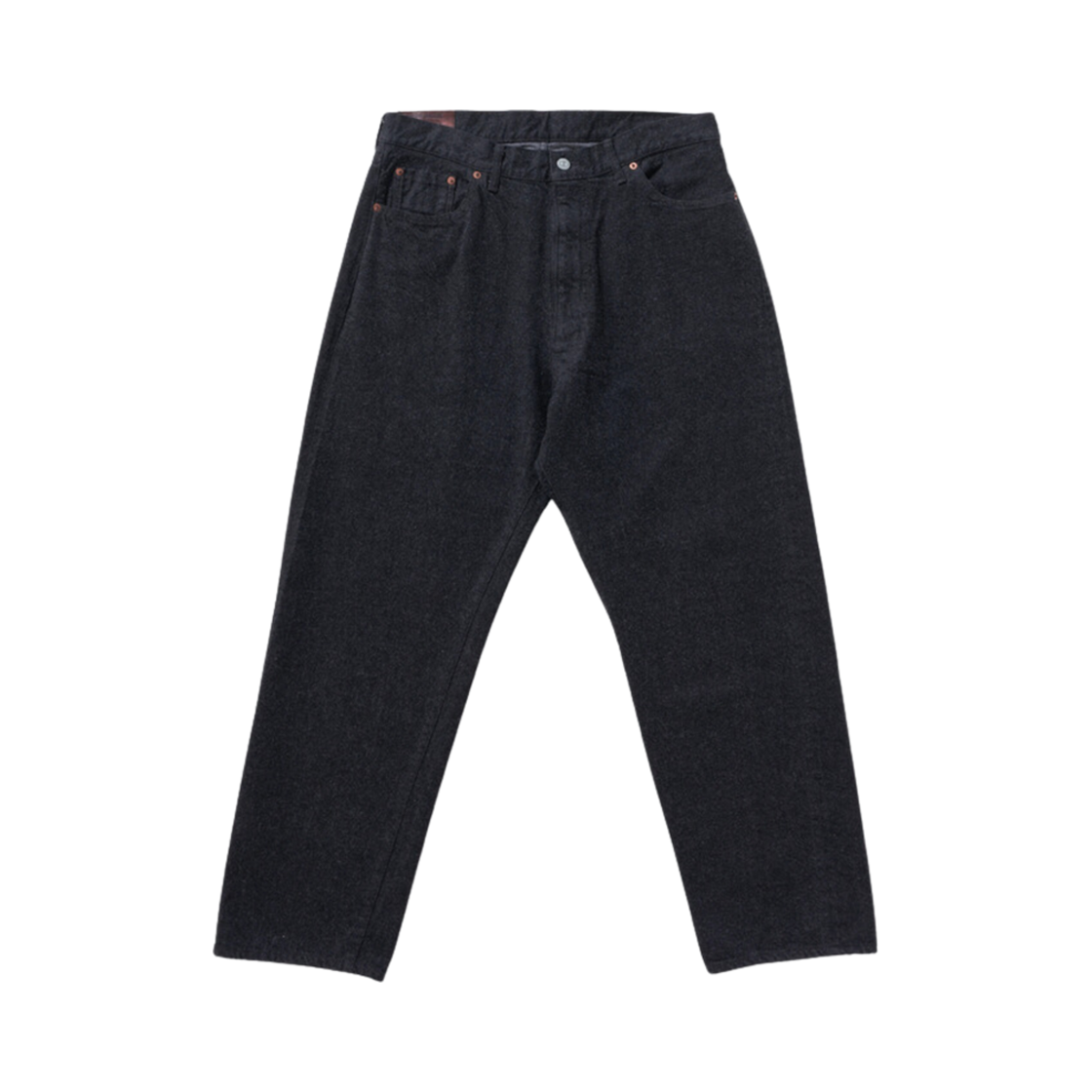 캡틴 선샤인 5포켓 지퍼 프론트 데님 팬츠 블랙 원 워시(Kaptain Sunshine 5Pkt Zipper Front Denim Pants Black One Wash)