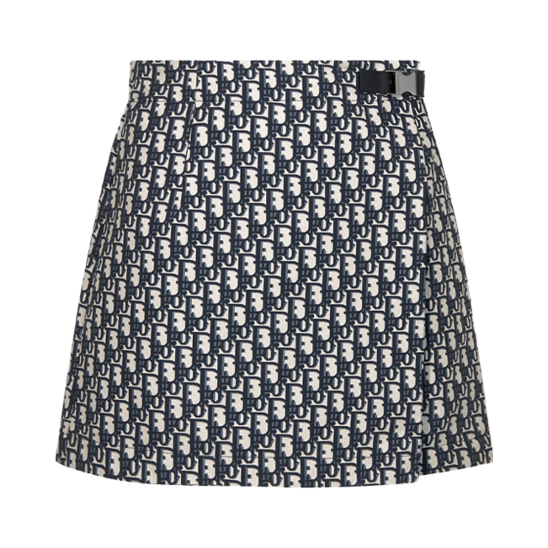 (W) 디올 스코트 블루 에크루 테크니컬 태피터 자카드 오블리크 모티프((W) Dior Skort Blue Ecru Technical Taffeta Jacquard Oblique Motif)