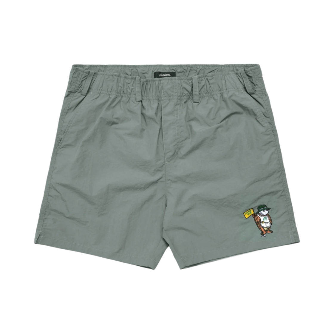 - Malbon Golf Caddy Bear Shorts Green - 대표 이미지 #1