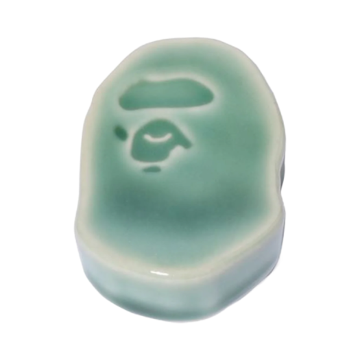 0ZXKAMX93014N BAPE Porcelain Ape Head Chopstick Rest Navy
