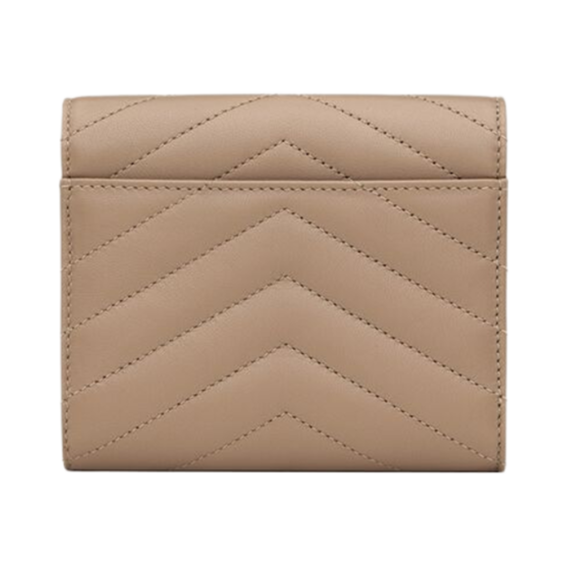 생로랑 카산드라 마틀라세 컴팩트 트라이폴드 월렛 램스킨 더스티 그레이(Saint Laurent Cassandre Matelasse Compact Tri-Fold Wallet In Lambskin Dusty Grey) - 2