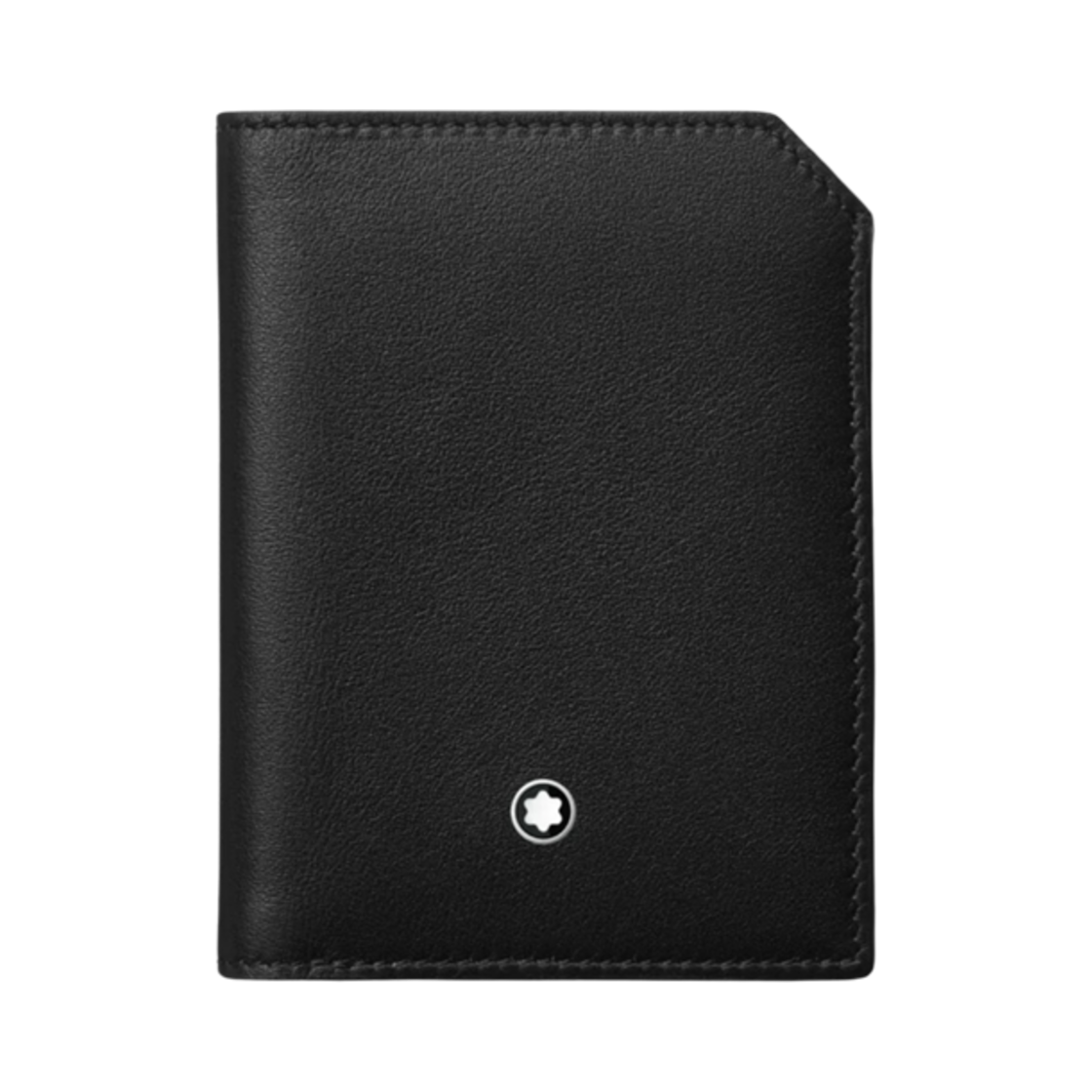 130050 Montblanc Soft 4cc Mini Wallet Black - 대표 이미지 #1