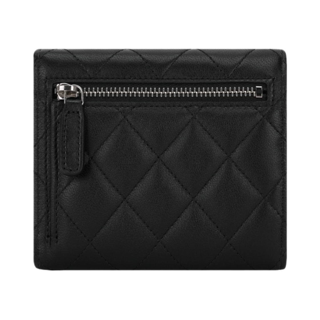 샤넬 클래식 스몰 플랩 지갑 램스킨 & 실버 메탈 블랙(Chanel Classic Small Flap Wallet Lambskin & Silver Black) - 3