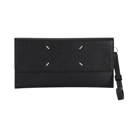 Maison Margiela Large Leather Wallet Black