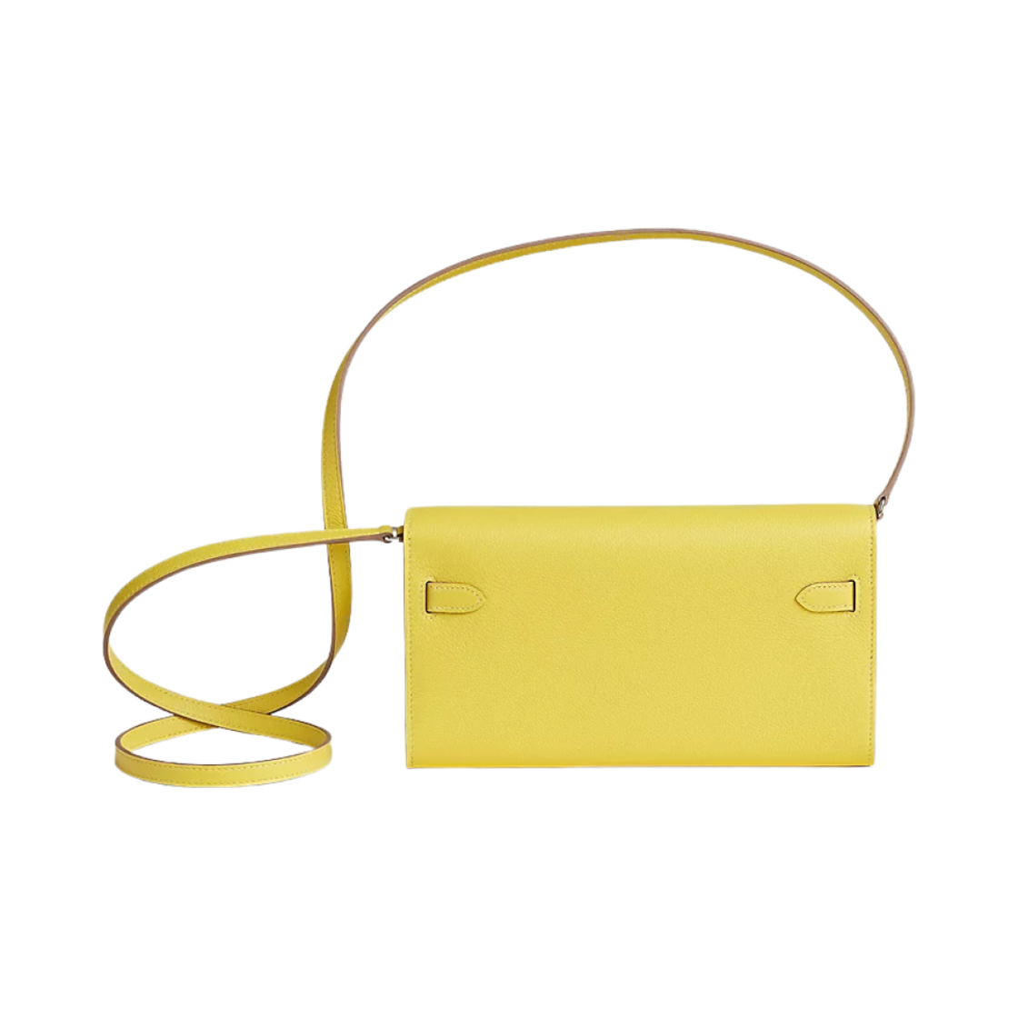 H084169CK9R Hermes Kelly Classic To Go Wallet Evercolor & Palladium Lime - #2