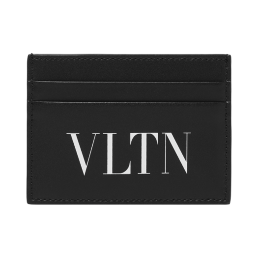 P0448LVN0NO/P0448LVN0NI Valentino Logo Signature Single Card Holder Black