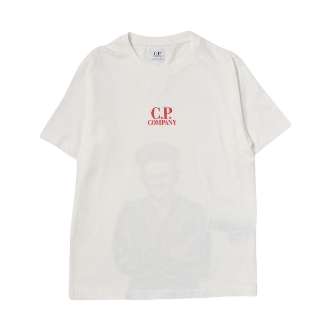 (키즈) C.P. 컴퍼니 U16 30/1 저지 브리티시 세일러 티셔츠 거즈 화이트 - 23SS((Kids) C.P. Company U16 30/1 Jersey British Sailor T-Shirt Gauze White - 23SS) - 2