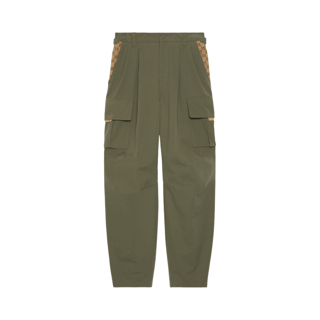 751436-ZANW6-3550 Gucci Cotton Cargo Trouser Green