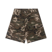 QT8 GARMENTS BN Camo Ripstop Cargo Shorts Khaki