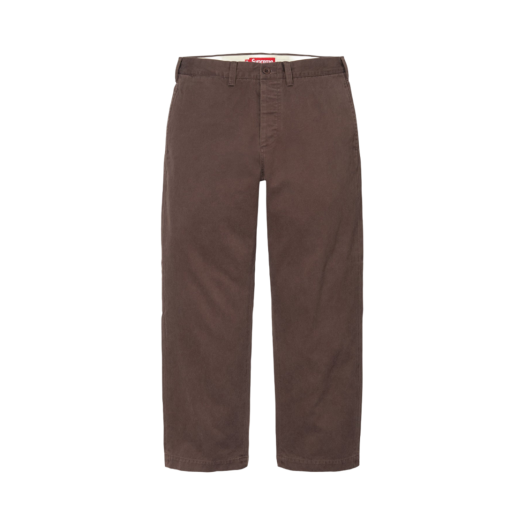 슈프림 치노 팬츠 브라운 - 24FW | Supreme | KREAM