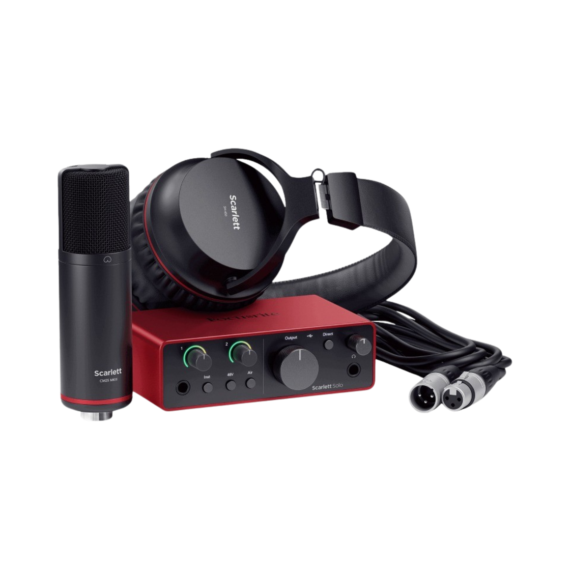 포커스라이트 스칼렛 솔로 스튜디오 4세대 오디오 USB C 타입 인터페이스 (국내 정식 발매 제품)(Focusrite Scarlett Solo Studio 4th Gen Audio Interface USB C Type Red (Korean Ver.))