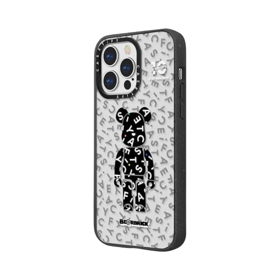 케이스티파이 x 베어브릭 10주년 모노그램 임팩트 크러쉬 아이폰 케이스 클리어 블랙(Casetify x Bearbrick 10th Anniversary Monogram Impact Crush iPhone Case Clear Black) - 2